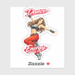 Dans van Energie en Vrijheid Sticker