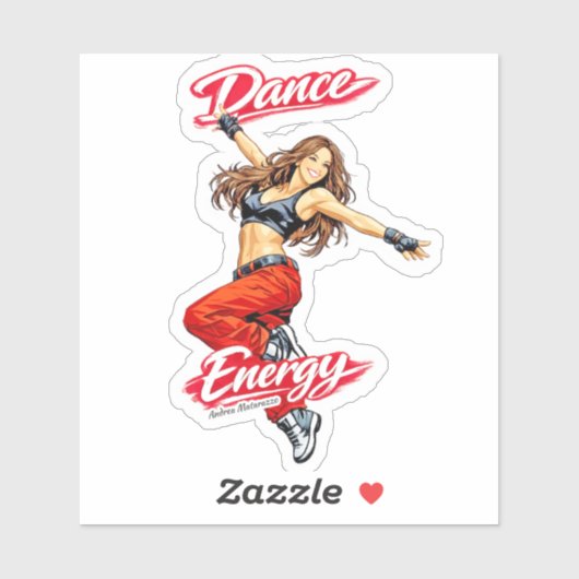 Dans van Energie en Vrijheid Sticker (Vel)