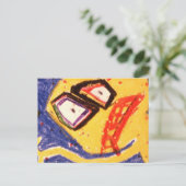 Dans van geblazen glas briefkaart (Staand voorkant)