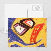 Dans van geblazen glas briefkaart (Voorkant / Achterkant)