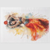 Dans van het Roos Tissuepapier (Voorkant)