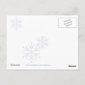 Dans van het Snowflakes Briefkaart (Achterkant)