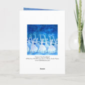 Dans van het Wenskaart van de Vakantie van Feestdagen Kaart (Achterkant)