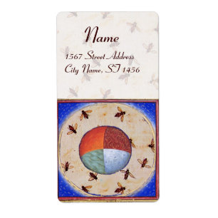 DANS VAN HONIJNEN MET VIER ELEMENTEN ETIKET