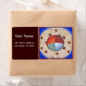 DANS VAN HONIJNEN MET VIER ELEMENTEN ETIKET (Insitu)