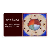 DANS VAN HONIJNEN MET VIER ELEMENTEN ETIKET (Voorkant)