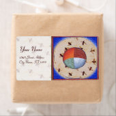 DANS VAN HONIJNEN MET VIER ELEMENTEN ETIKET (Insitu)