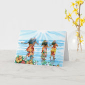 DANS VAN HULA KAART (Gele Bloem)