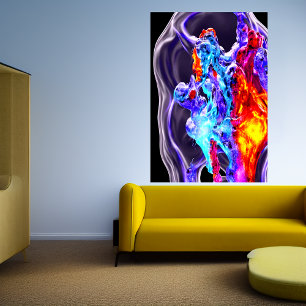 Dans van ijs en vuur   AI Art Poster