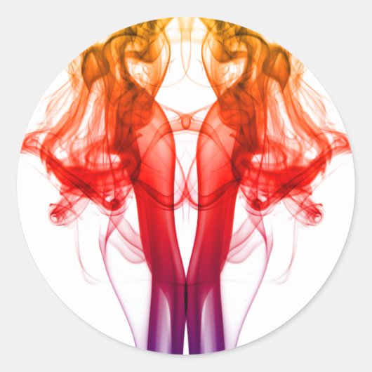 Dans van kleur - Rooksticker Ronde Sticker (Voorkant)