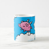 Dans van vliegende varkens op aanpasbare mok van w (Center)