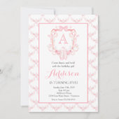 Dans verjaardag, ballerina, verjaardagsuitnodiging kaart (Voorkant)