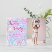 Dans Verjaardag Foto Kaart (Staand voorkant)