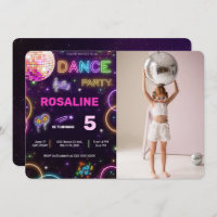 Dans Verjaardag Foto Uitnodiging