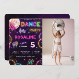 Dans Verjaardag Foto Uitnodiging