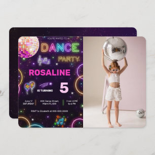 Dans Verjaardag Foto Uitnodiging