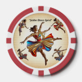 "Dans versmolten met emotie" Poker Chips (Voorkant)