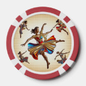 "Dans versmolten met emotie" Poker Chips (Achterkant)