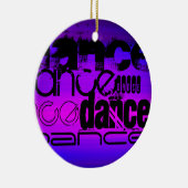 Dans; Vibrant Violet Blue en Magenta Keramisch Ornament (Rechts)