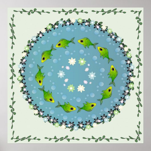 Dans viswater poster (Voorkant)