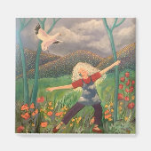 Dans voor de lente magneet (Voorkant)