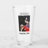 Dans voor het oudjaarsfeest glas (Achterkant)