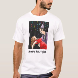 Dans voor het oudjaarsfeest t-shirt