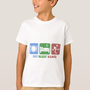 Dans voor kleurrijk eten t-shirt