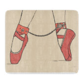 Dans voor mij ballerina. Master- Submissieve fanta Snijplank (Voorkant)