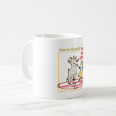 Dans vrolijk koffiemok (Voorkant links)
