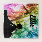 Dans Waterverf Smokey Custom Puzzel Legpuzzel (Horizontaal)