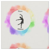 Dans Waterverf stof met haar naam (Close Up)