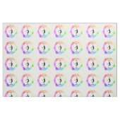 Dans Waterverf stof met haar naam (Fat Quarter)