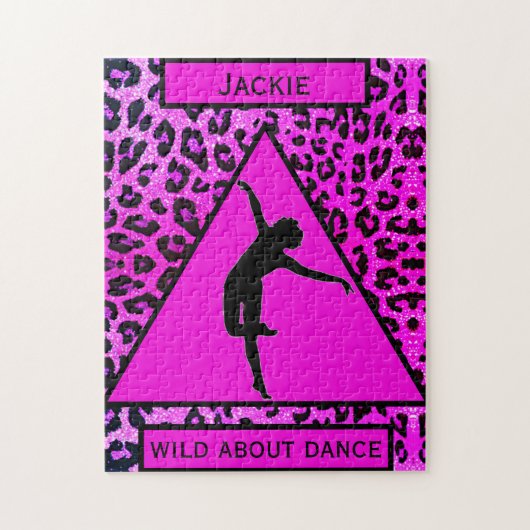 Dans - Wild About Dance Roze Luipaard Puzzel (Verticaal)