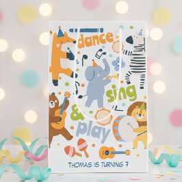 Dans, zing en speel verjaardagsfeestje voor kinder medium cadeauzakje