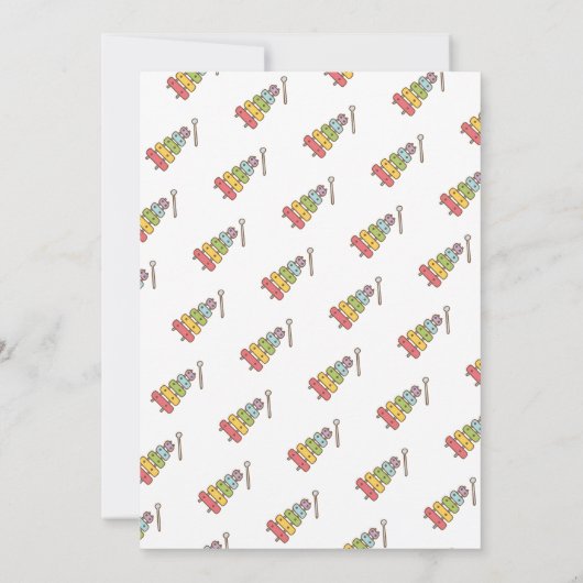 Dans zingen en spelen kids verjaardag kaart (Achterkant)