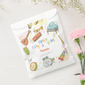 Dans zingen en spelen kinderen verjaardag bedankzakje (Gezegeld)