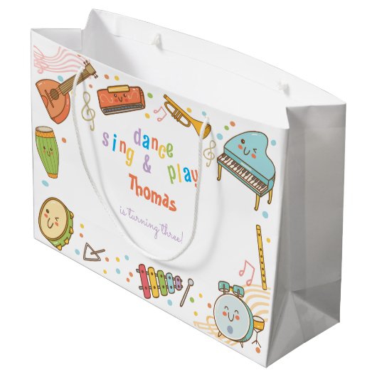 Dans zingen en spelen kinderen verjaardag groot cadeauzakje (Achterkant Gekanteld)