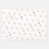 Dans zingen en spelen kinderen verjaardag inpakpapier vel (Voorkant 3)