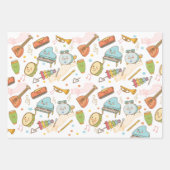 Dans zingen en spelen kinderen verjaardag inpakpapier vel (Voorkant 2)