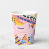 Dans zingen en spelen kinderen verjaardag papieren bekers (Voorkant)