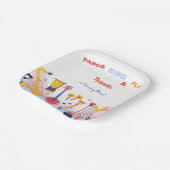 Dans zingen en spelen kinderen verjaardag papieren bordje (Gebogen)