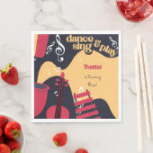 Dans zingen en spelen kinderen verjaardag servet (Insitu)