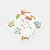 Dans zingen en spelen kinderen verjaardag servet (Hoek)