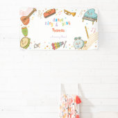 Dans zingen en spelen kinderen verjaardag spandoek (Insitu)