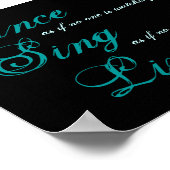 Dans zingen live... poster (Hoek)