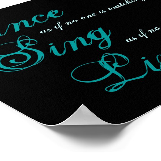 Dans zingen live... poster (Hoek)