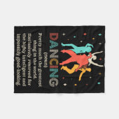 Dansant Noun Definition Funny Dancer Dance Diction Fleece Deken (Voorkant (Horizontaal))