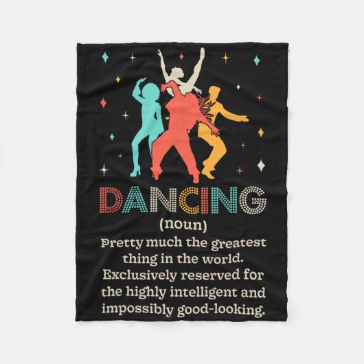Dansant Noun Definition Funny Dancer Dance Diction Fleece Deken (Voorkant)