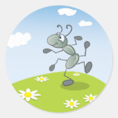 Dansant Ronde Sticker (Voorkant)